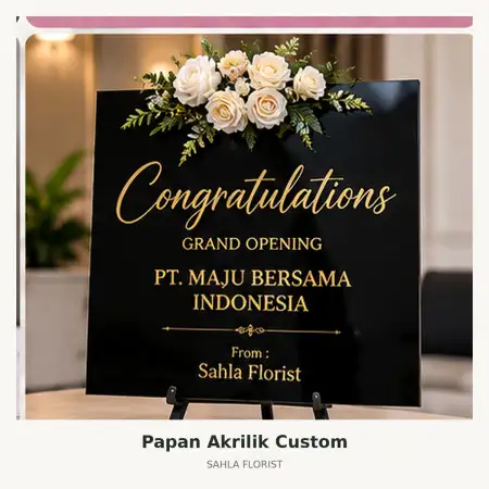 Papan Bunga Akrilik Banyumas